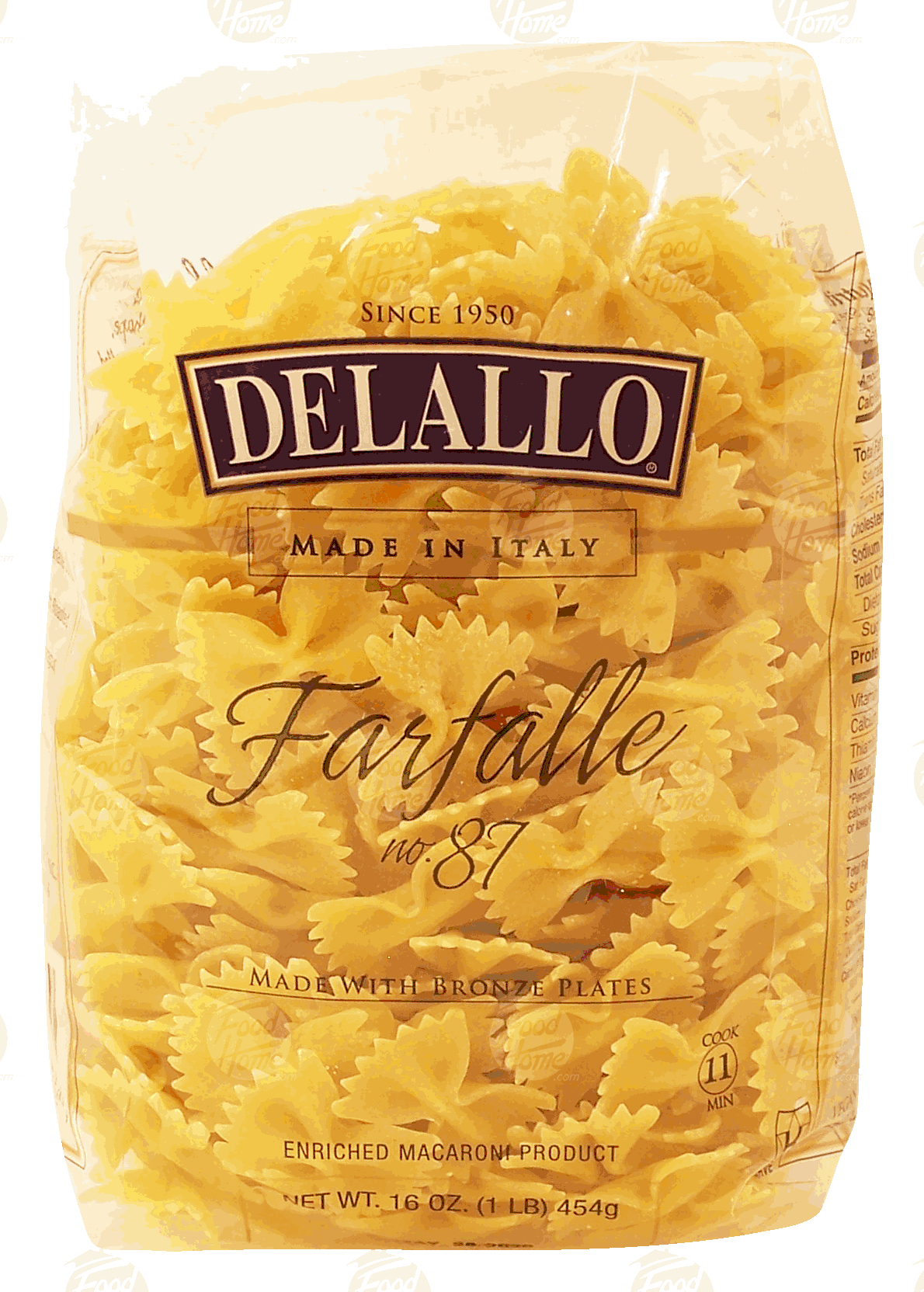 Delallo  farfalle no. 87 dry pasta Full-Size Picture